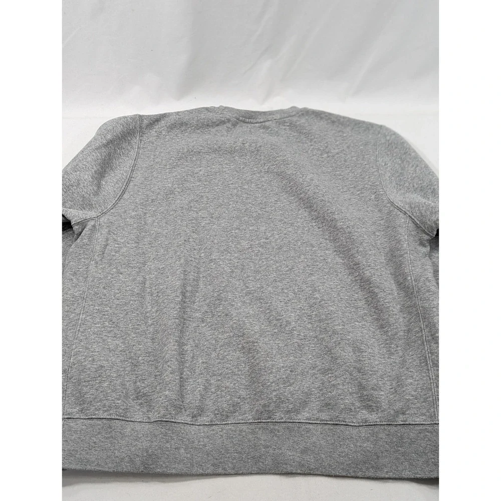 Nike Embroidered Swoosh Crewneck Sweatshirt Large Saints Tennis Heather Gray
